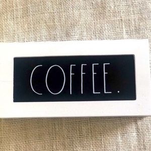 Rae Dunn coffee sign NWT